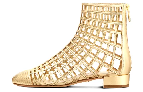 DIOR Gold Oracle Ankle Boots Women's Gold