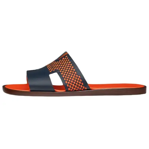HERMES Izmir Slide Slippers Men's Blue Orange