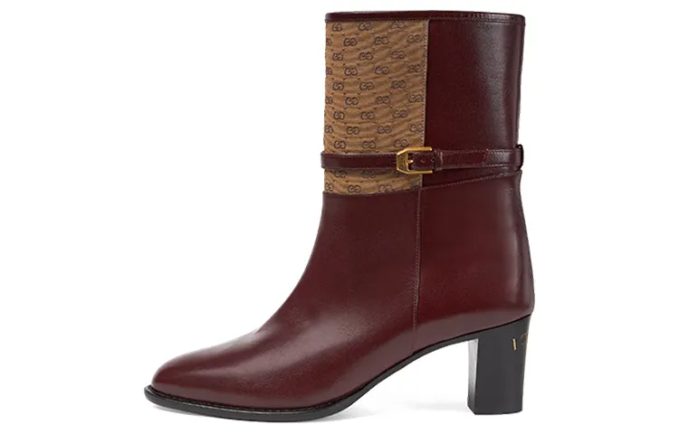 GUCCI GG Leather Boots