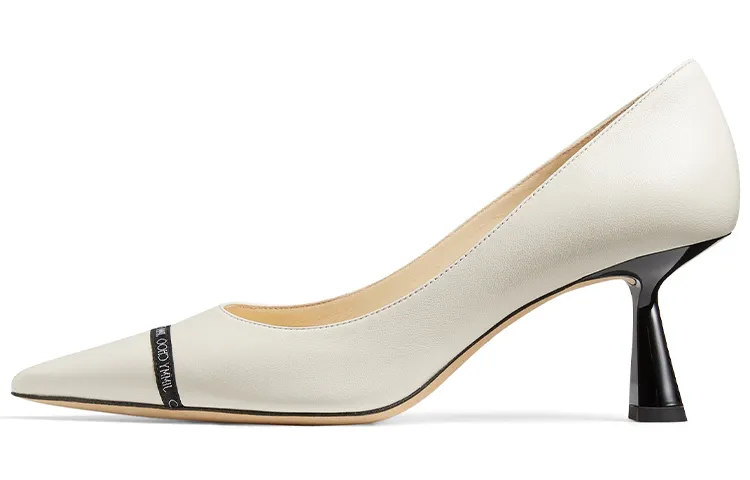 Jimmy Choo Rene 65 Slim Heel High Heels Women's Ecru