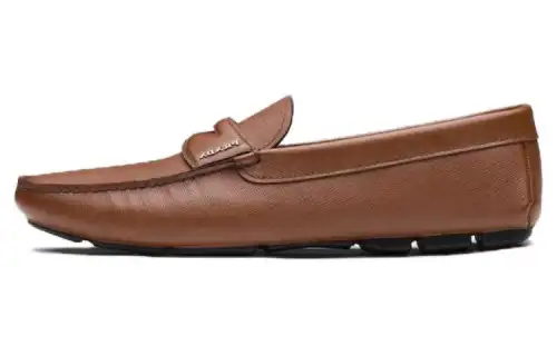 PRADA Slip-on Leather Loafers