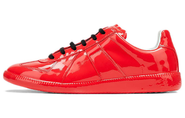 Maison Margiela Replica Cow Leather Stylish Skateboarding Shoes Women's Red