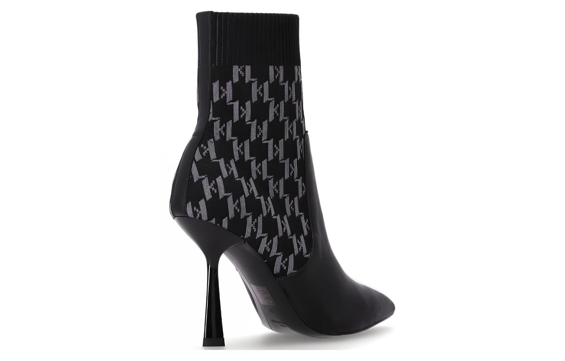 KARL LAGERFELD Monogram Ankle Boots