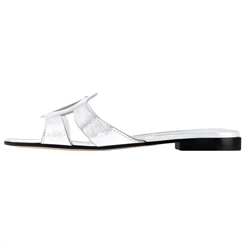 LOUIS VUITTON Isola Slide Slippers Women's Silver