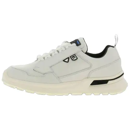 PRADA Leather Low top Casual Shoes Men's White