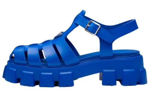 PRADA Rubber Sandal 'Sapphire Blue'