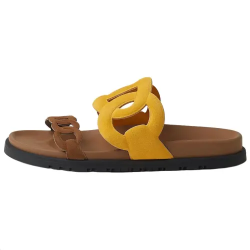 HERMES Extra Slide Slippers Women's Yellow