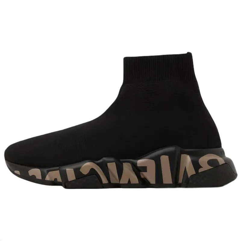 Balenciaga Speed Graffiti Black Brown Women's