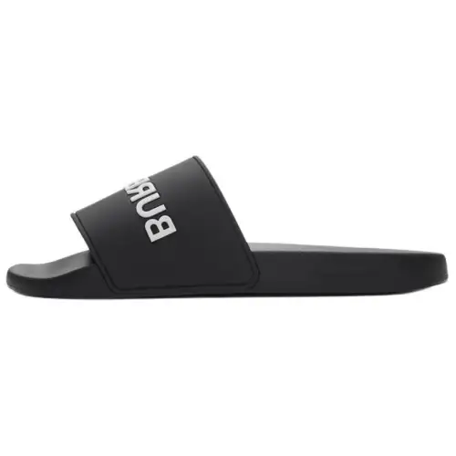 Burberry Rubber Slide Slippers Men's Black