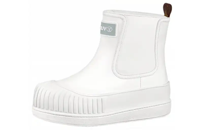 LOUIS VUITTON Polar Chelsea Boots Women's White