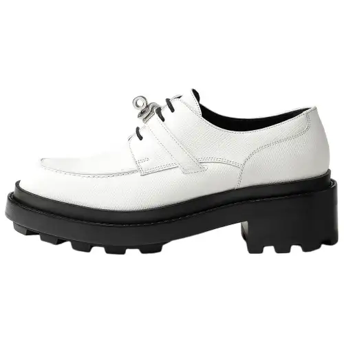 HERMES First Casual Shoes 5CM Women's White
