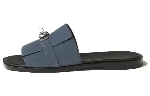 HERMES Gabriella Comfortable And Trendy Slide Slippers Men's Black