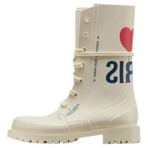 DIOR DiorCamp Ankle Boots Women's White