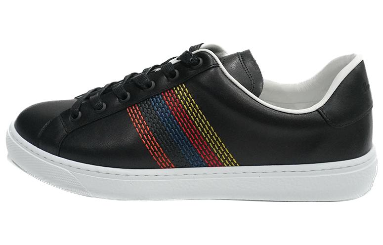 Paul Smith Leather Low top Stylish Skateboarding Shoes Men's Black