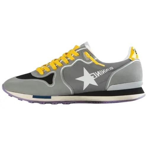 Golden Goose Nylon Fashion Trend Low top Casual Shoes Women's Gray Distressed