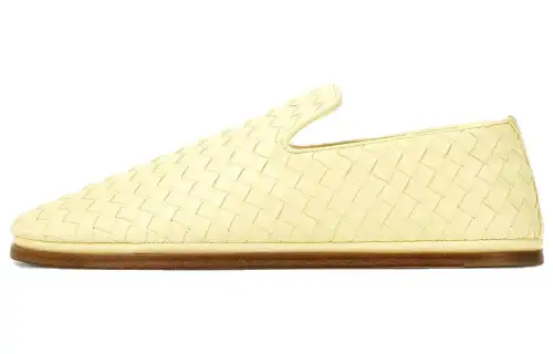 Bottega Veneta Sunday Leather Casual Shoes Women's Yellow