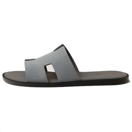 HERMES Izmir Slide Slippers 1.4cm Men's Gray