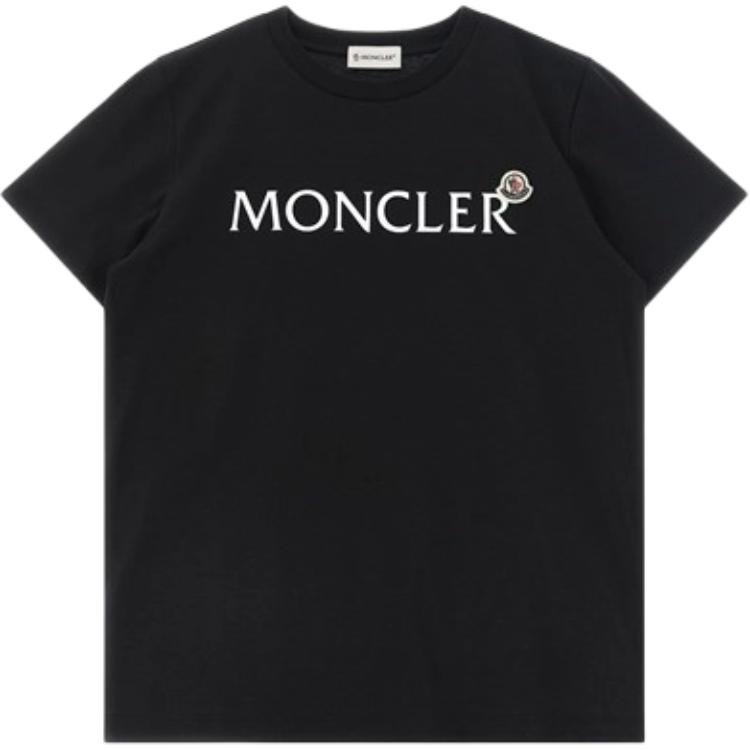 Мужская футболка Moncler MonclerT SS26Logo (черная)