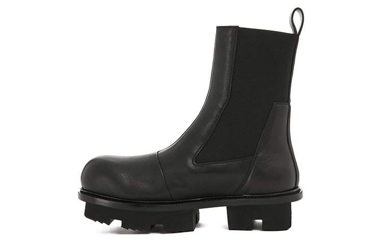 RICK OWENS/RO MEGATOOTH Short Chelsea Boots Men's Black