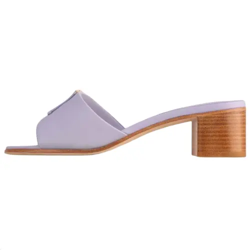 LOUIS VUITTON Capri Slide Slippers 4.5cm Women's Purple