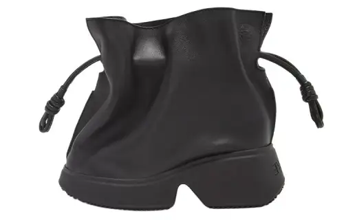 LOEWE Flamenco Suede Ankle Boots Women's Black
