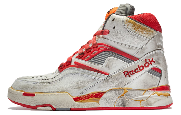 Мужские кроссовки Reebok x Maison Margiela TZ Pump Deadstock (бело-красные)