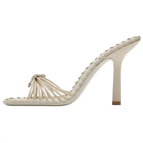 Burberry Slide Slippers 10.5cm Women's White