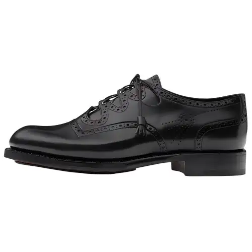HERMES Easton Dress Shoes Men's Black