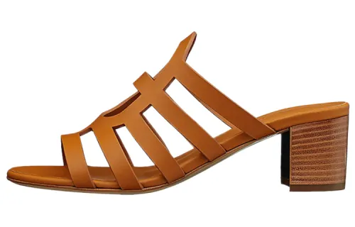 HERMES Celena Sandal Women's Beige Duolei