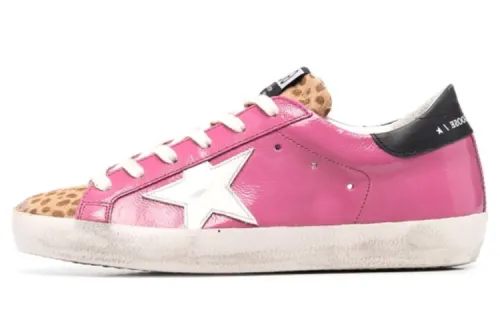 Golden Goose Super Star Trendy Low top Stylish Skateboarding Shoes Women's Rose Red