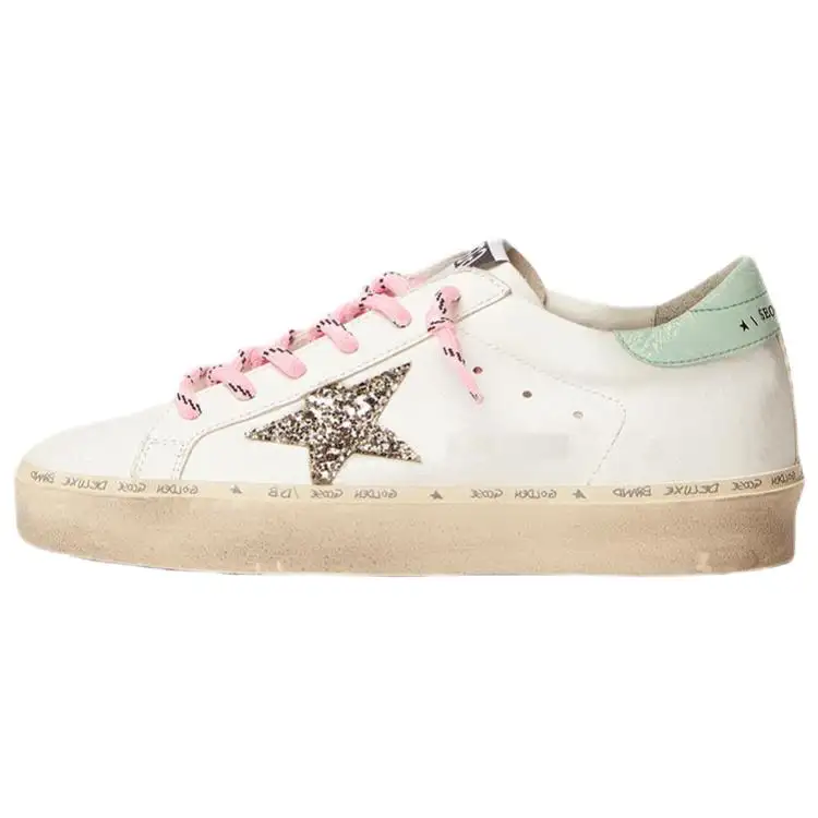 Golden Goose Hi Star Skateboard Shoes Women's Low Top White