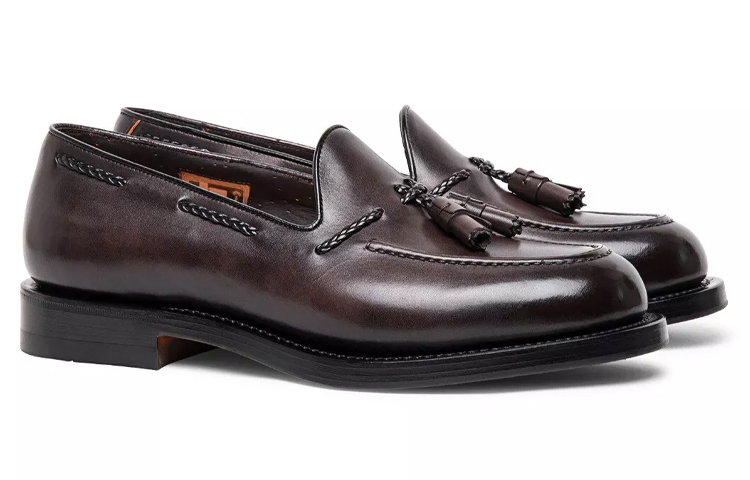 Santoni Loafers Men's Low Top Brown