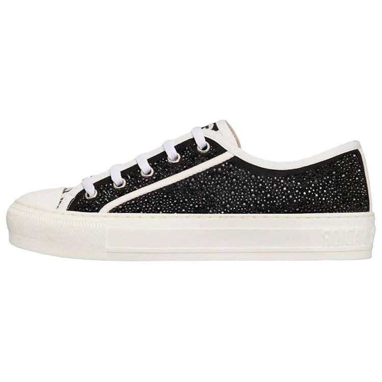 DIOR Walk'n'Dior Platform Shoes Low top Skateboard Shoes Women's Black