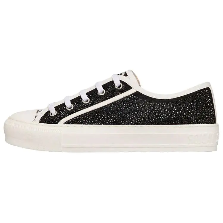 DIOR Walk'n'Dior Platform Shoes Low top Skateboard Shoes Women's Black