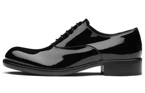 PRADA Patent Leather Dress Shoes Women's Black