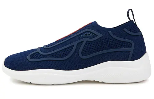 PRADA Fabric Low top Sports Casual Shoes Men's Blue White