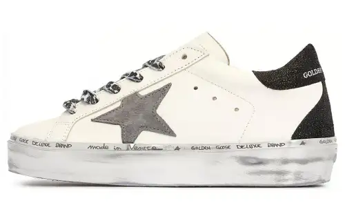 Golden Goose Hi Star Low top Stylish Skateboarding Shoes Women's White