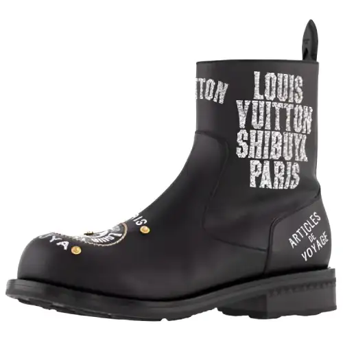 LOUIS VUITTON Ankle Boots Men's Black