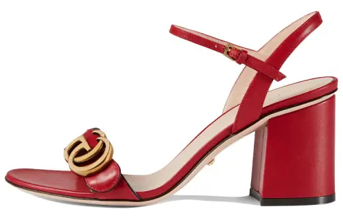 GUCCI Leather Mid-heel Sandals