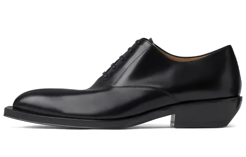 Bottega Veneta Chisel Leather Men's Casual Shoes Men's Black
