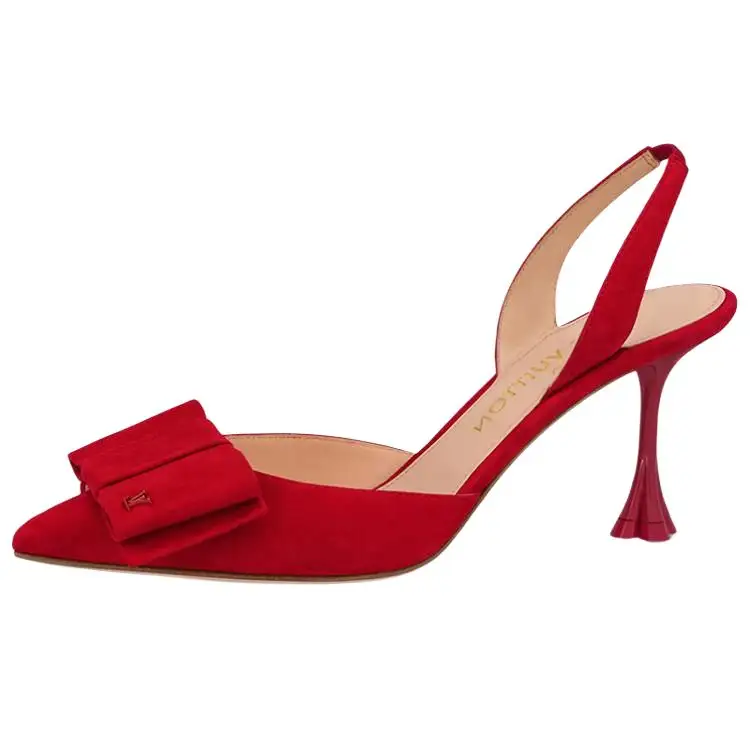 LOUIS VUITTON Blossom Slim Heel High Heels 7.5cm Women's Red