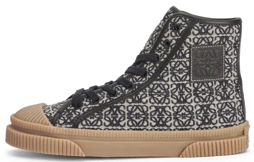 LOEWE Anagram High top Stylish Skateboarding Shoes Men's Marine Blue