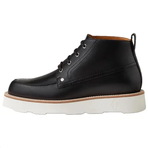 HERMES Kristopher Calfskin Ankle Boots 4cm Men's Black