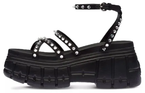 MIU MIU One Strap Sandals Women's Black