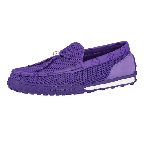 LOUIS VUITTON Racer Louis Vuitton Moccasin Shoes Casual Shoes Men's Purple