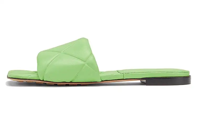 Bottega Veneta Lido Slide Slippers Women's Light Green