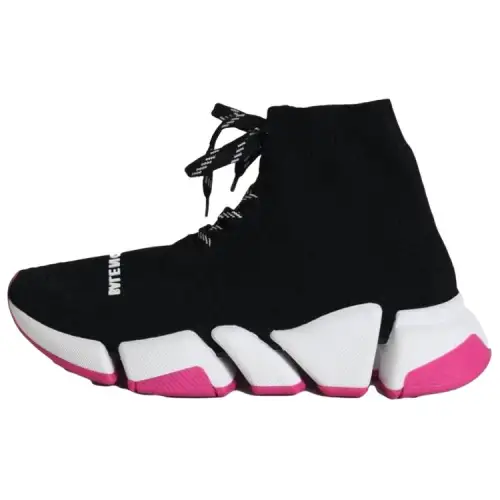 Balenciaga Speed 2.0 High top Sports Casual Shoes Women's White Black