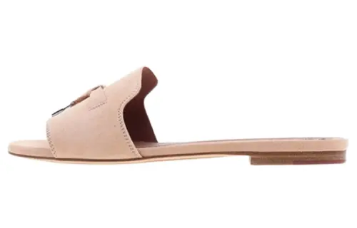 Loro Piana Rubber Sole Quick Dry Slide Slippers Women's Pink