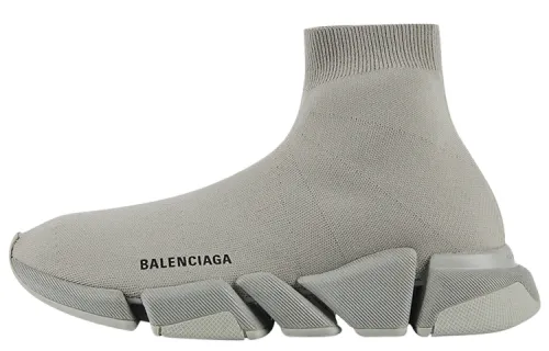 Balenciaga Speed 2.0 Casual Shoes Women's High Top Gray