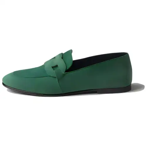 HERMES Honest Loafers Women's Green
